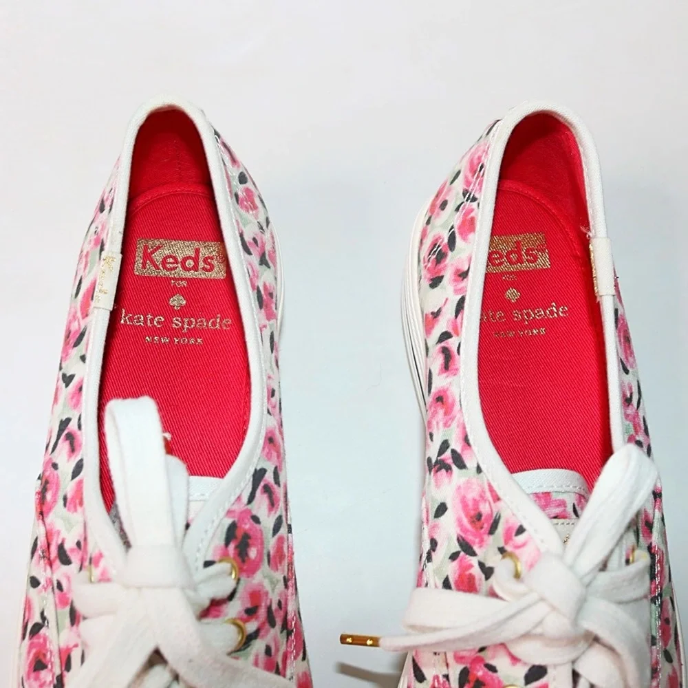 Keds® x Kate Spade Triple Kick Rose Garden Canvas Platform Sneakers